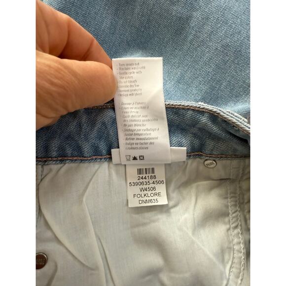 New Paige Jeans Women's 32 Colette Crop Flare in Folklore Light Wash - Picture 6 of 7